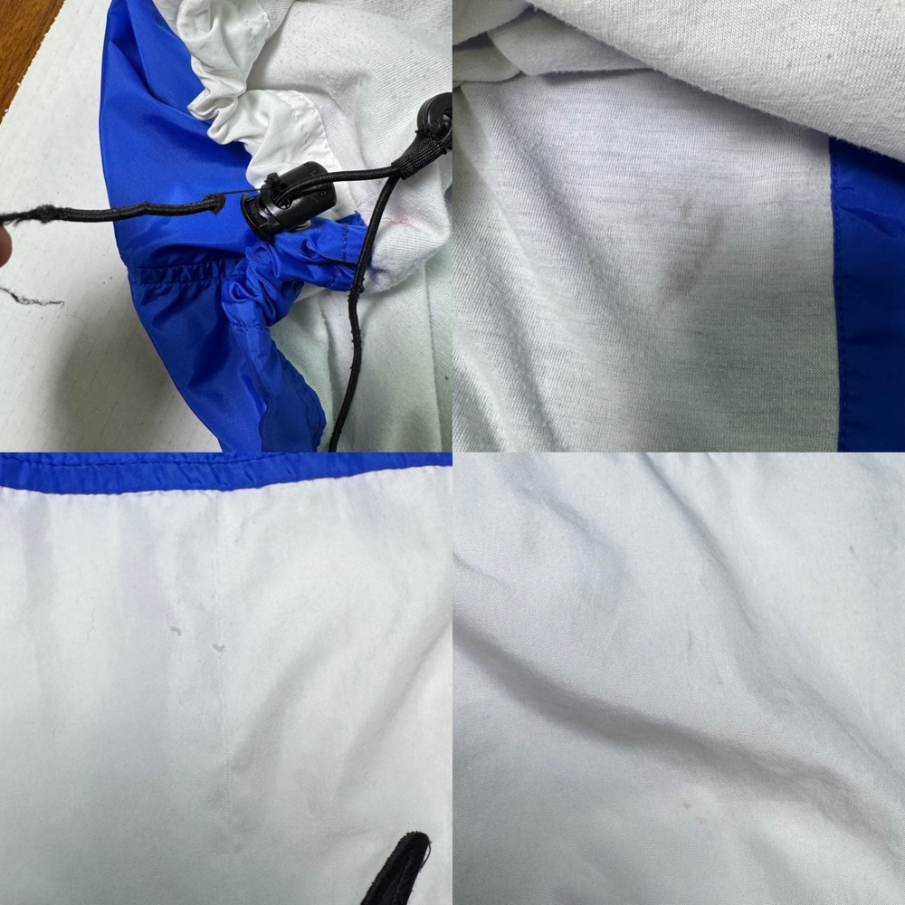 Vintage Nike Windbreaker Jacket 90s Full Zip Blue and White Men's Size XL Swoosh - Picture 8 of 8